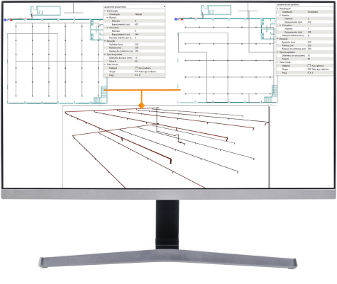 Software para projetos preventivos: lançamento automático tubulação sprinkler