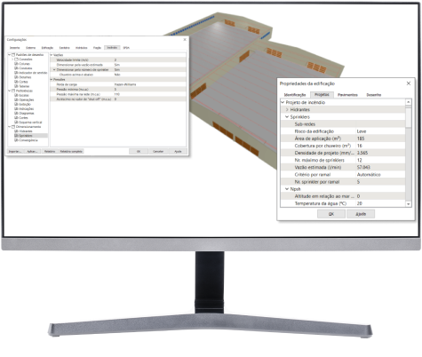 Software para projetos preventivos: dimensionamento rede de sprinkler