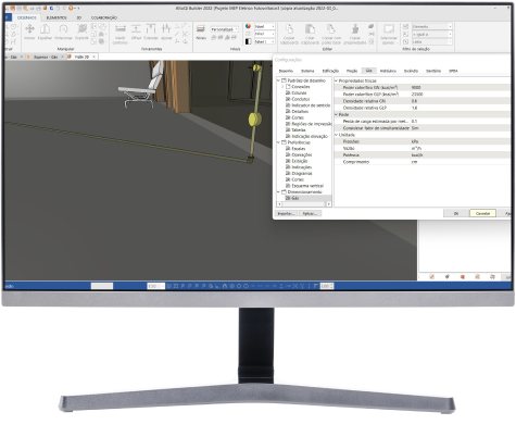 Software para projetos de gás: configuração parâmetros simultaneidade