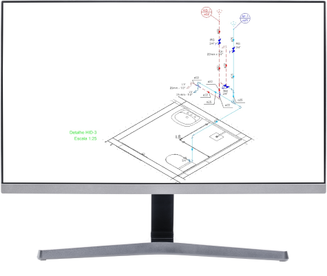 Software para projetos hidrossanitários: lançamento automático da tubulação