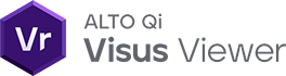 Representação digital da construção da logo do AltoQi Visus